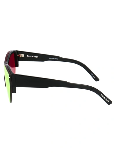 Shop Balenciaga Eyewear Ski Cat Eye Sunglasses In Black