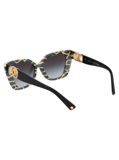 Shop Valentino Eyewear Vlogo Cat In Multi