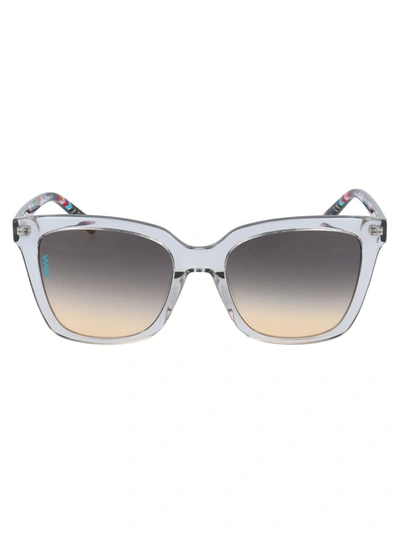 Shop Missoni Square Frame Sunglasses In Multi