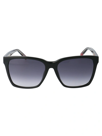 Shop Missoni Square Frame Sunglasses In Black