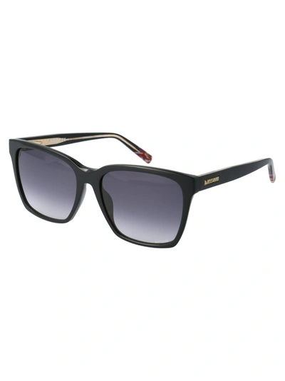 Shop Missoni Square Frame Sunglasses In Black