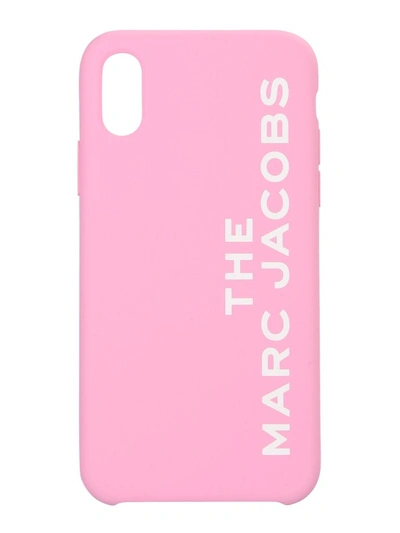 Shop Marc Jacobs Logo Print Iphone X/xs Case In Pink