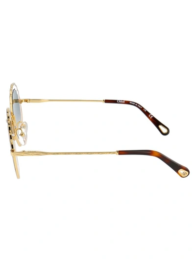 Shop Chloé Eyewear Gradient Lens Sunglasses In Metallic