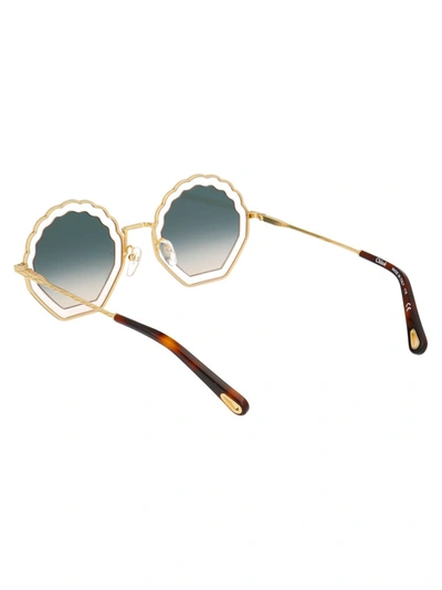 Shop Chloé Eyewear Gradient Lens Sunglasses In Metallic