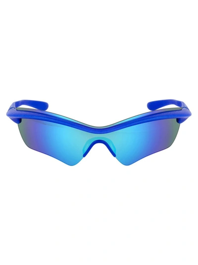 Shop Mykita X Maison Margiela Butterfly Shaped Sunglasses In Blue