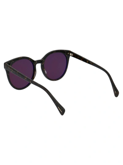 Shop Yohji Yamamoto Round Frame Sunglasses In Multi
