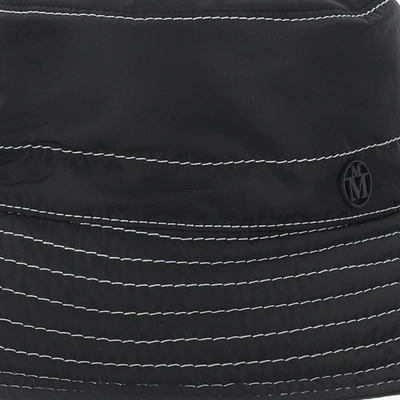 Shop Maison Michel Charlotte Bucket Hat In Black