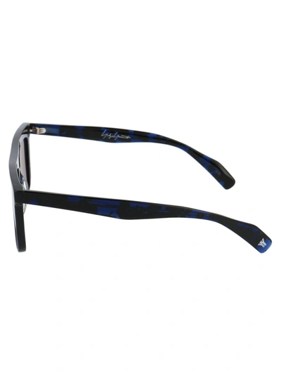 Shop Yohji Yamamoto Rectangular Frame Sunglasses In Multi