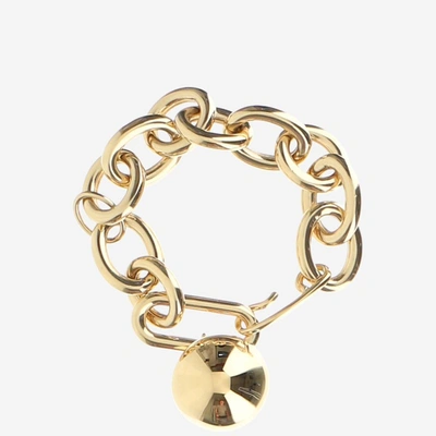 Shop Jil Sander Chain Bracelet In Gold