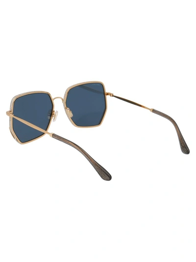 Shop Jimmy Choo Eyewear Aline Sunglasses In Gold