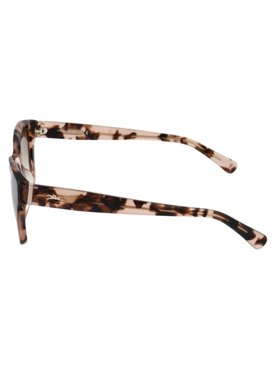 Shop Longchamp Rectangular Frame Sunglasses In Multi