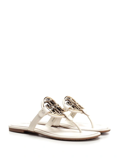 Shop Tory Burch Miller Thong Sandals In White