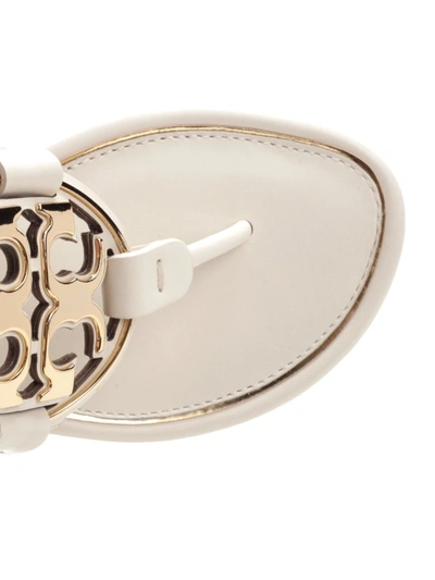 Shop Tory Burch Miller Thong Sandals In White