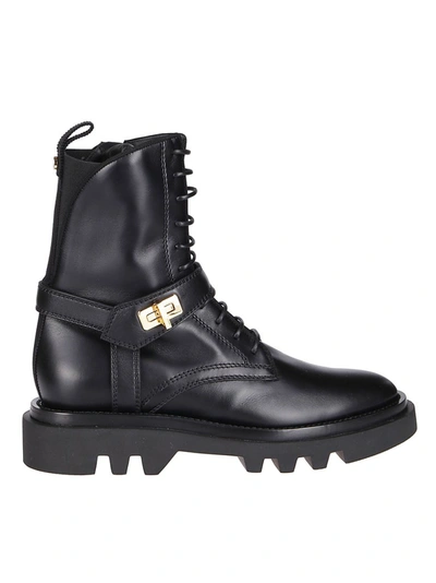 Shop Givenchy Eden Rangers Boots In Black