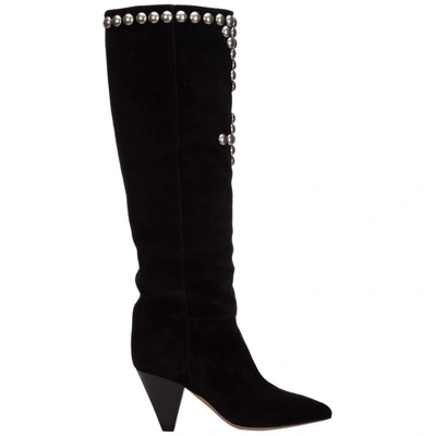 Shop Isabel Marant Studded Knee In Black