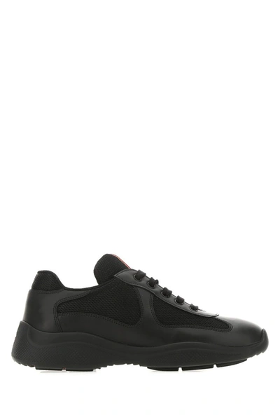 Shop Prada Americas Cup Low In Black