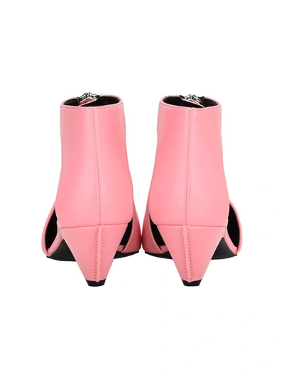 Shop Stella Mccartney Zipit Low Heel Boots In Pink