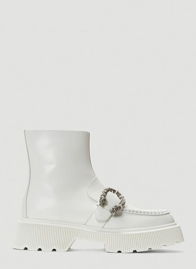 Shop Gucci Hunder Boots In White