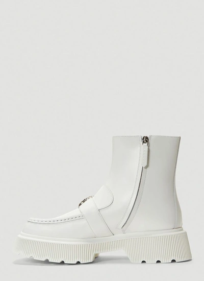 Shop Gucci Hunder Boots In White