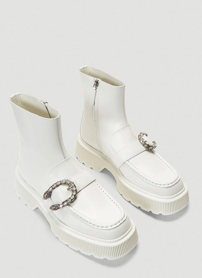 Shop Gucci Hunder Boots In White