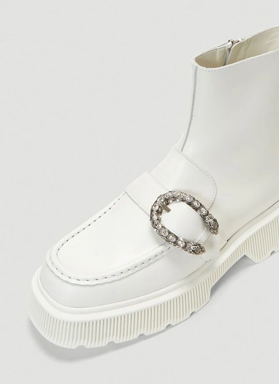 Shop Gucci Hunder Boots In White