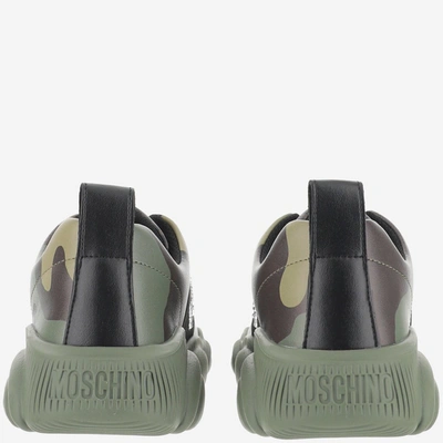 Shop Moschino Teddy Lost & Found Sneakers In Multi