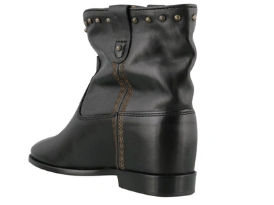 Shop Isabel Marant Cluster Ankle Boots In Black