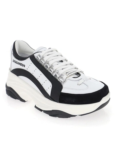 Dsquared2 Bumpy 551 White Black Sneaker | ModeSens