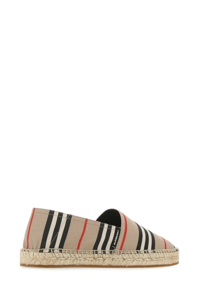 Shop Burberry Iconic Striped Espadrilles In Multi