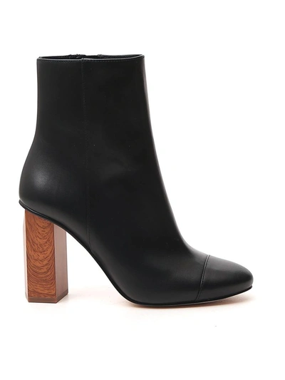 Shop Michael Michael Kors Block Heel Ankle Boots In Black