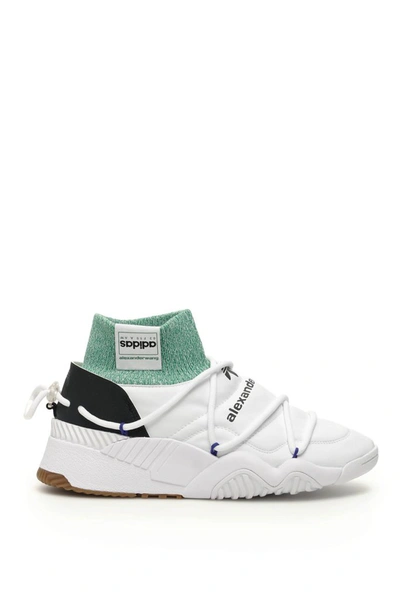 Shop Adidas Originals By Alexander Wang Puff Trainers In White