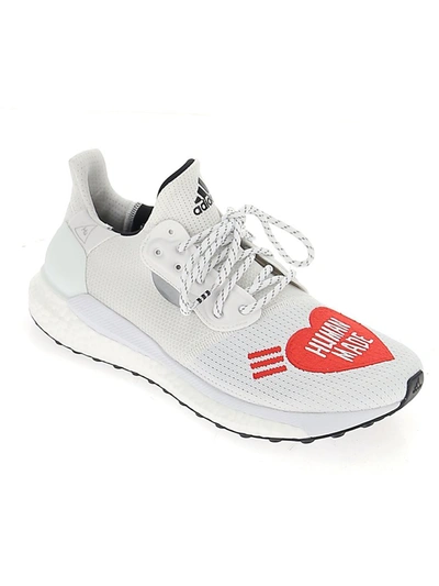 Shop Adidas Originals By Pharrell Williams Adidas By Pharrell Williams X The Human Made Solar Hu Glide Sneakers In White