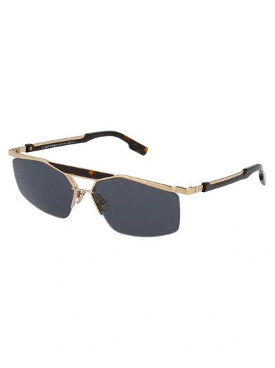 Shop Dior Eyewear Psychodelic Navigator Sunglasses In Gold