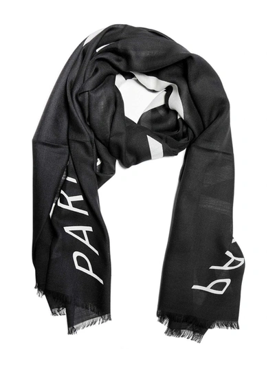 Shop Givenchy Refracted Logo Scarf In Black