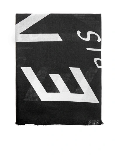 Shop Givenchy Refracted Logo Scarf In Black