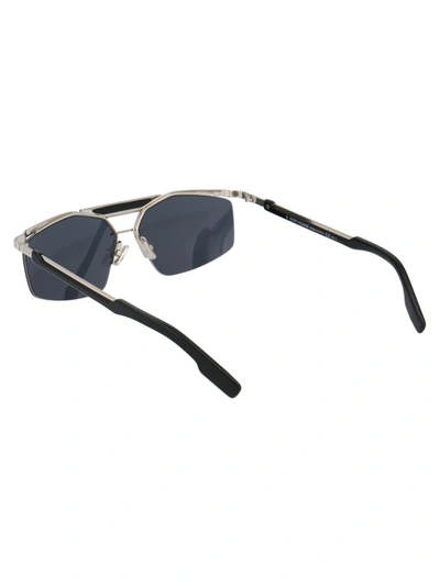 Shop Dior Eyewear Psychodelic Navigator Sunglasses In Silver