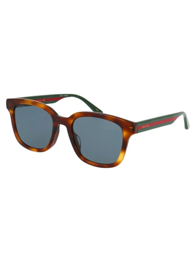 Shop Gucci Eyewear Square Frame Sunglasses In Multi