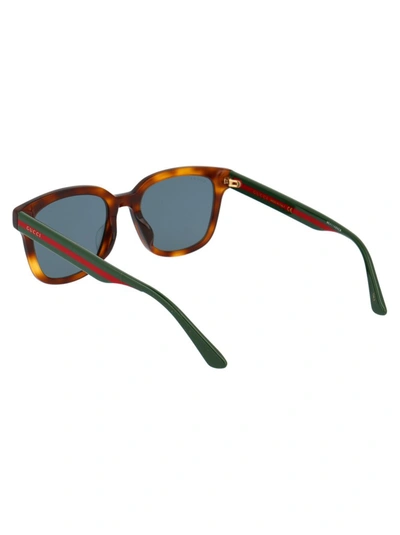 Shop Gucci Eyewear Square Frame Sunglasses In Multi