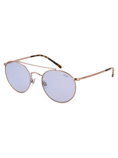 Shop Polo Ralph Lauren Round Frame Sunglasses In Pink