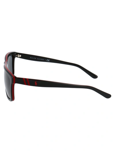 Shop Polo Ralph Lauren Eyewear Rectangular Frame Sunglasses In Multi