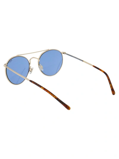 Shop Polo Ralph Lauren Eyewear Round Frame Sunglasses In Gold