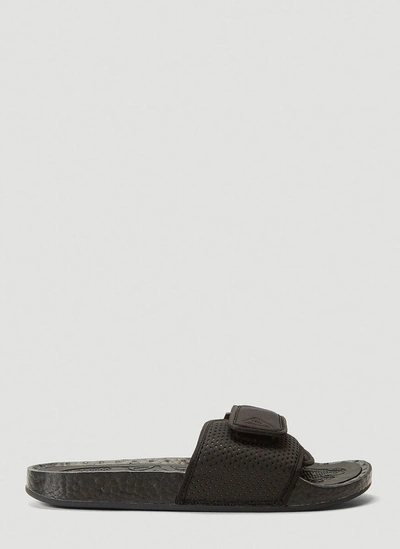 Shop Adidas Originals By Pharrell Williams Adidas By Pharrell Williams Boost Slides In Black