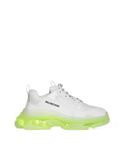 Shop Balenciaga Triple S Sneakers In White