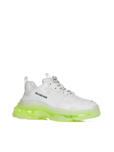 Shop Balenciaga Triple S Sneakers In White