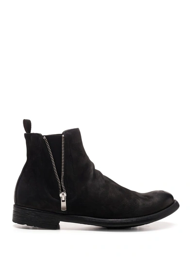 Shop Officine Creative Hive 9 Double Zip Ankle Boots In Black