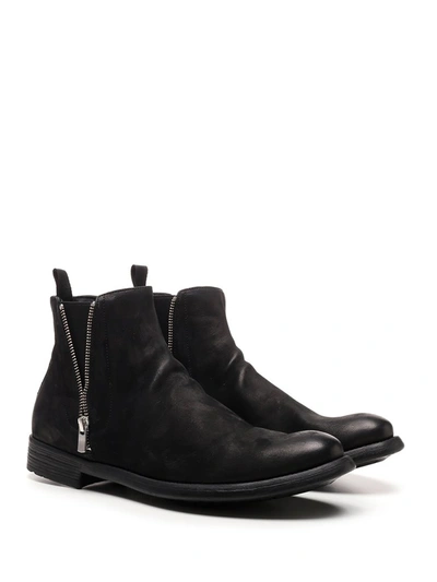 Shop Officine Creative Hive 9 Double Zip Ankle Boots In Black
