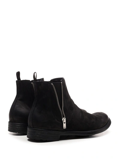 Shop Officine Creative Hive 9 Double Zip Ankle Boots In Black