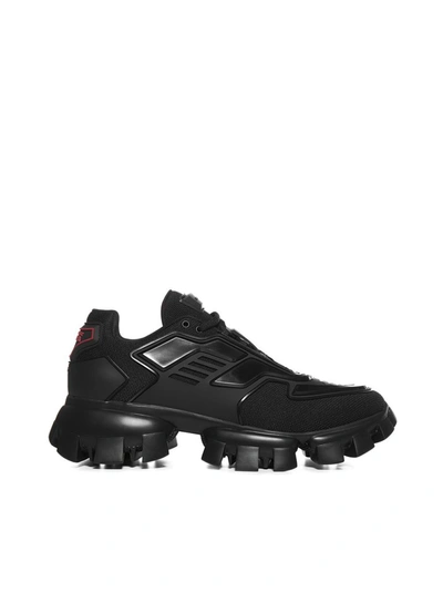 Shop Prada Cloudbust Thunder Sneakers In Black