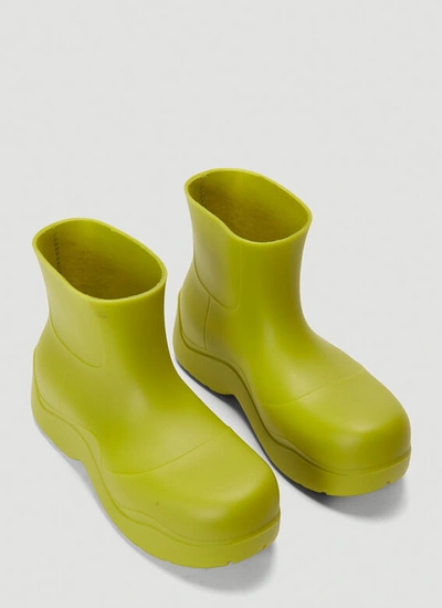 Shop Bottega Veneta The Puddle Ankle Boots In Green