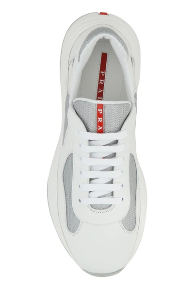 Shop Prada America's Cup Xl Sneakers In White